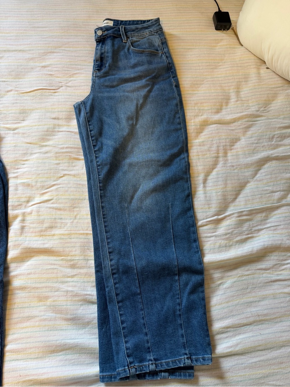 Straight Leg Women's Jeans in Classic Blue Denim